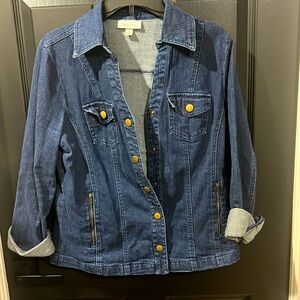 Dress Barn Denim Jean Jacket Size M